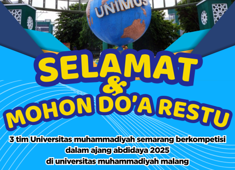 Biru Kuning Modern Selamat Datang Mahasiswa Baru Konten Instagram